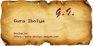 Gura Ibolya névjegykártya